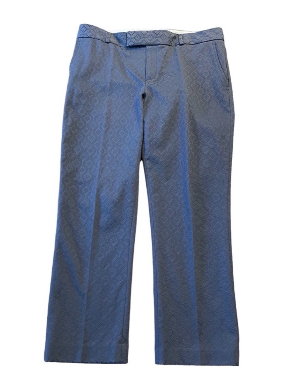Banana Republic Navy Textured Hampton Fit Ankle Pant (8)